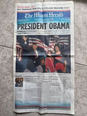 2008 President Obama full Miami Herald section